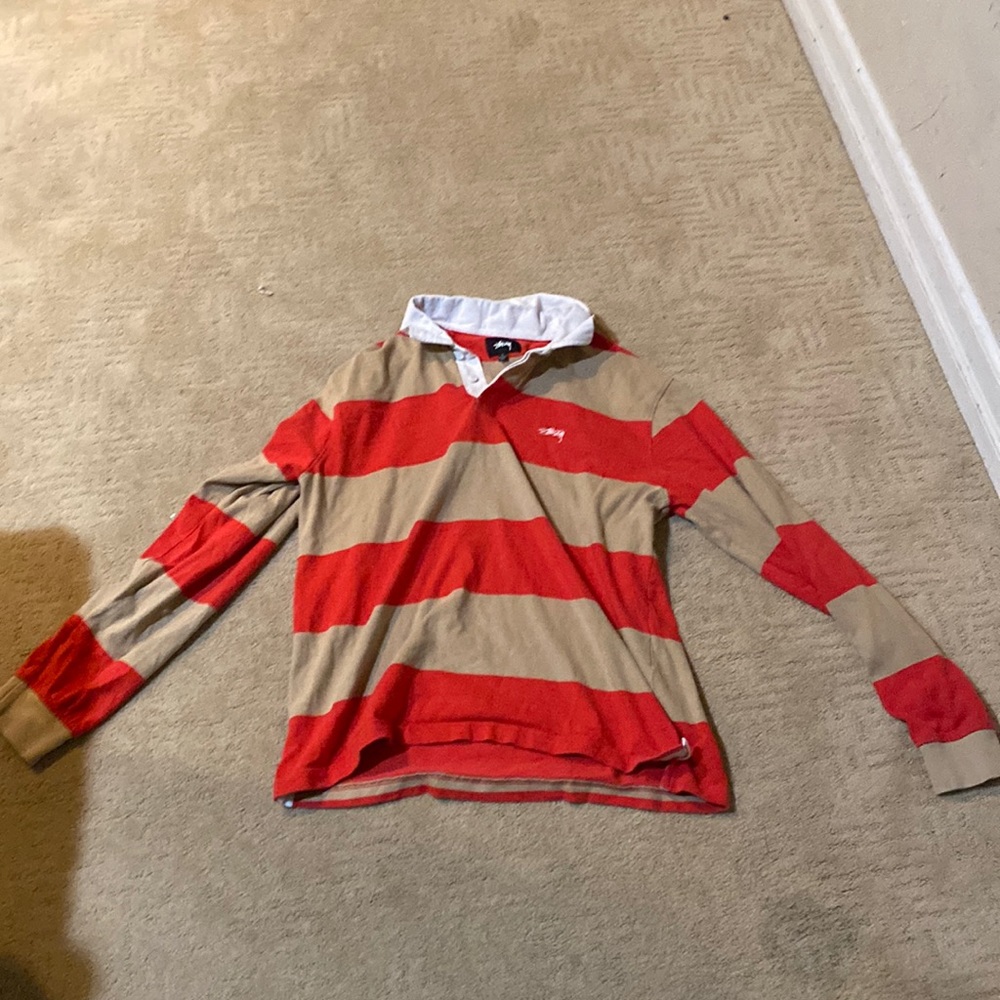 Awesome stussy rugby polo. T8/ great shirt would add comfort and style to you.